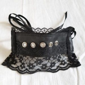 Handcrafted Gothic Lace Wrist Cuffs